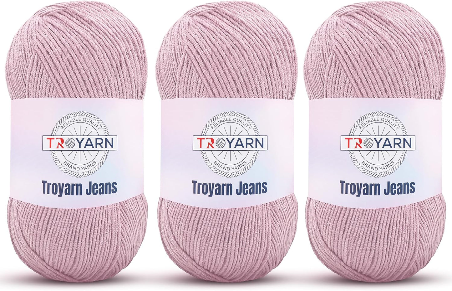 60% Cotton 40% Acrylic Crochet Bulk Yarn - Light Pink, Soft Fine/Sport Yarn for Crocheting/Knitting - Ideal for Amigurumi Dolls and Baby Garments