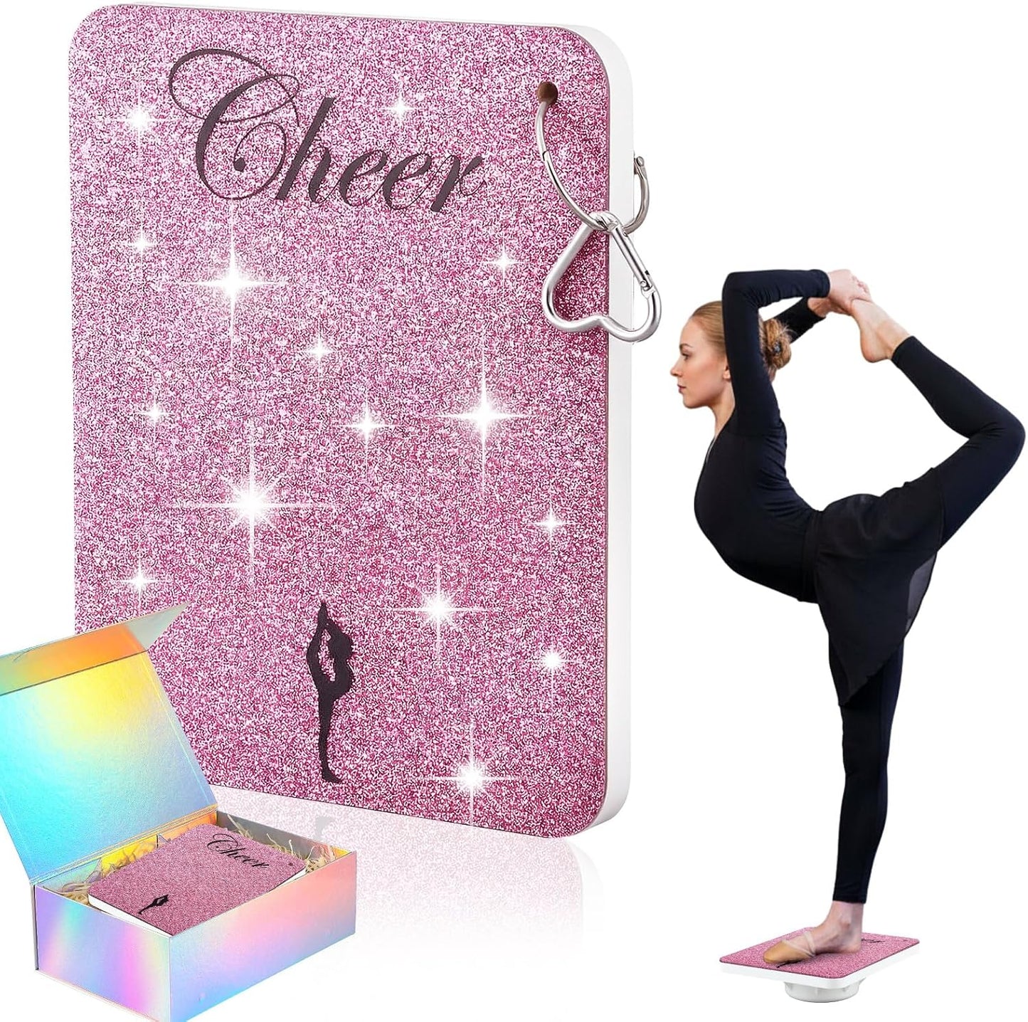 Seenelling Flyer Cheer Stand for Cheerleader Balance and Flexibility Core Strength Training Boards for Standing Practice, Cheer Balance Trainer Equipment