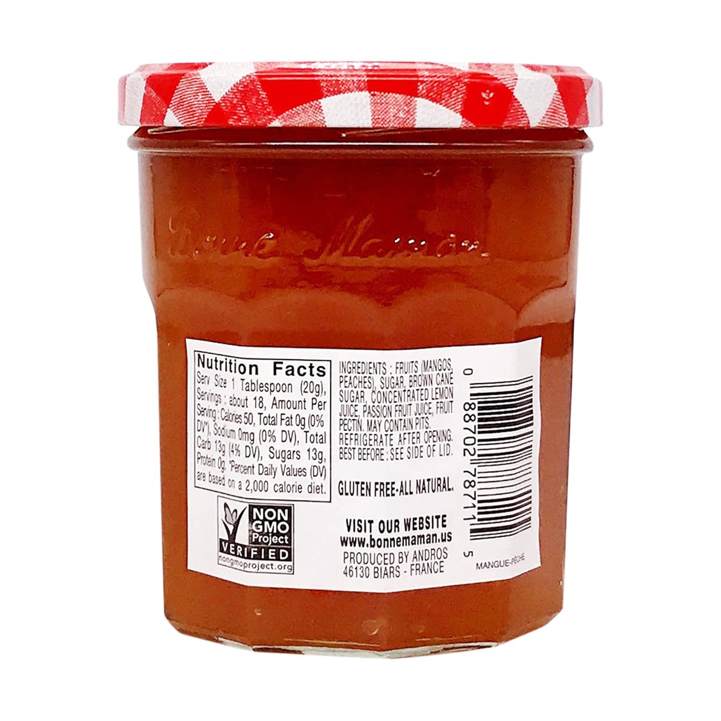 Bonne Maman, Preserves Mango Peach, 13 Ounce