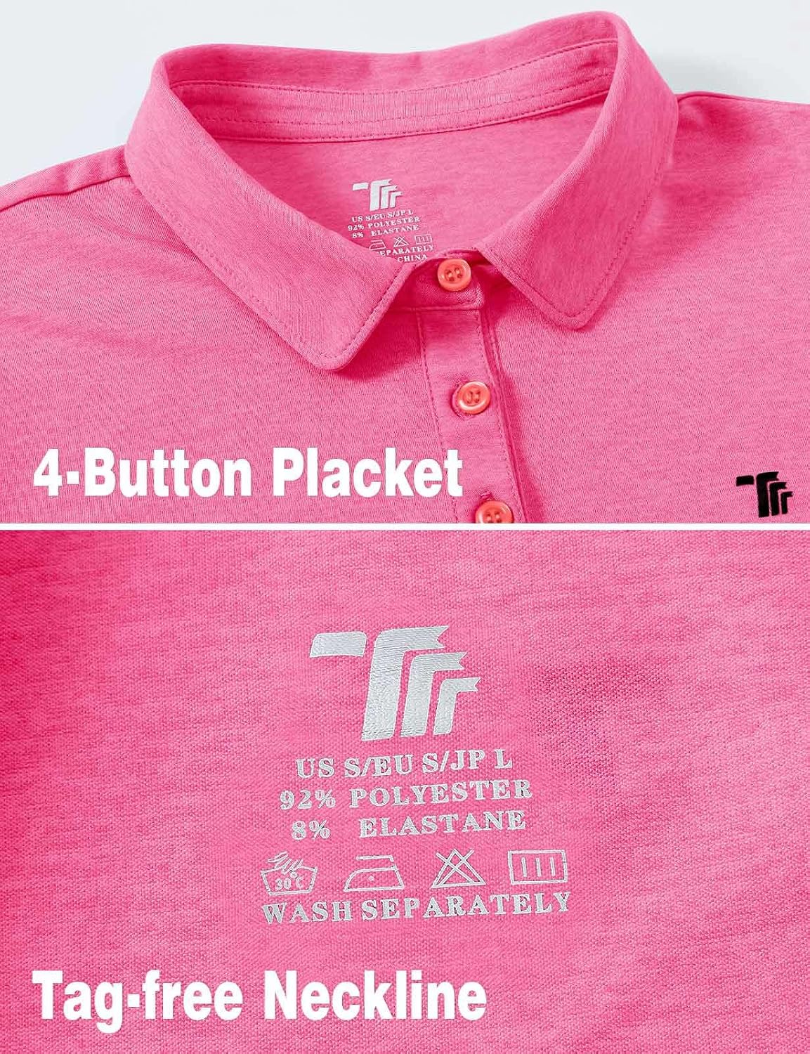 Rdruko Women's Golf Polo Shirts Short Sleeve Dry Fit Moisture Wicking Tennis Sports Casual Collared T Shirts