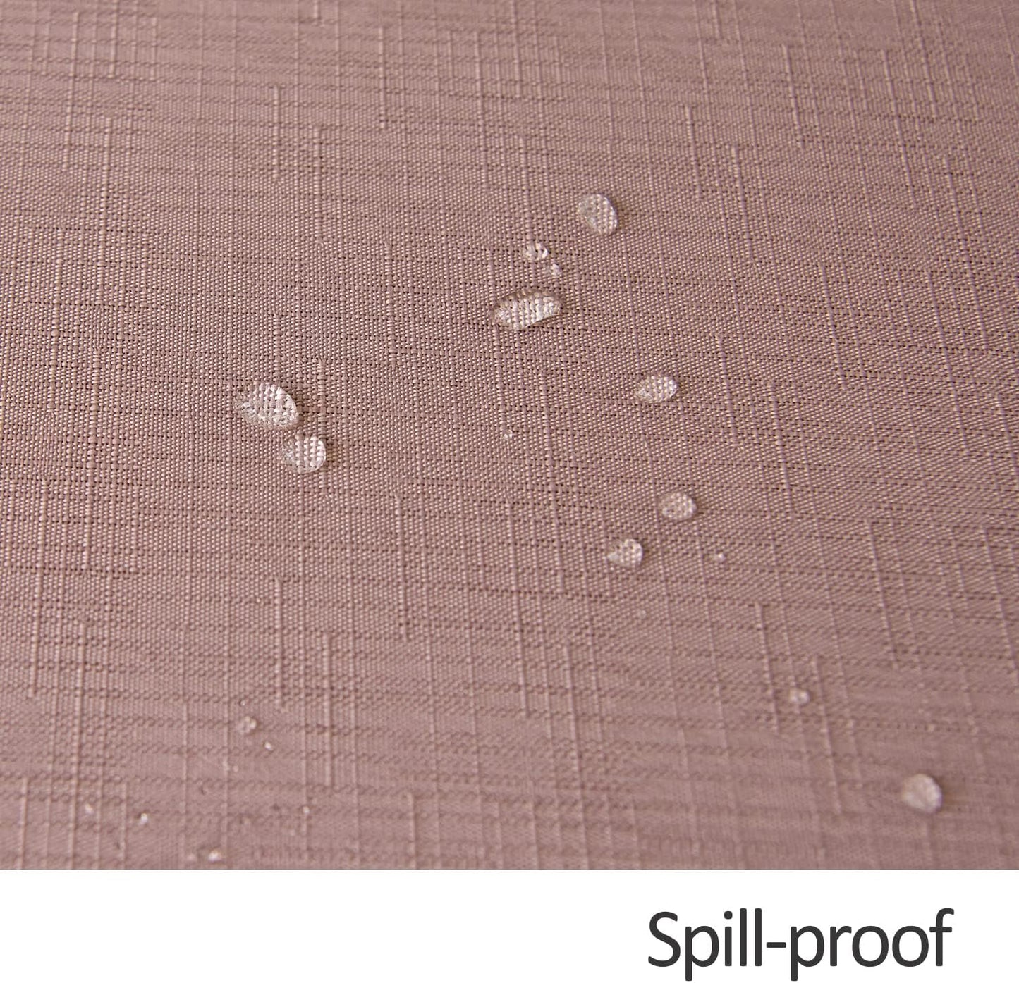 maxmill Faux Linen Textured Rectangle Tablecloth Water Resistant Wrinkle Free Spill-Proof, Soft Table Cloth for Dining Room Decoration, Banquet Parties Event Holiday Dinner, 60 x 84 Inch Dusty Pink