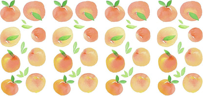 RoomMates RMK4583SCS Sweet Peaches Peel and Stick Wall Decals, Peach, Orange, Yellow, Green