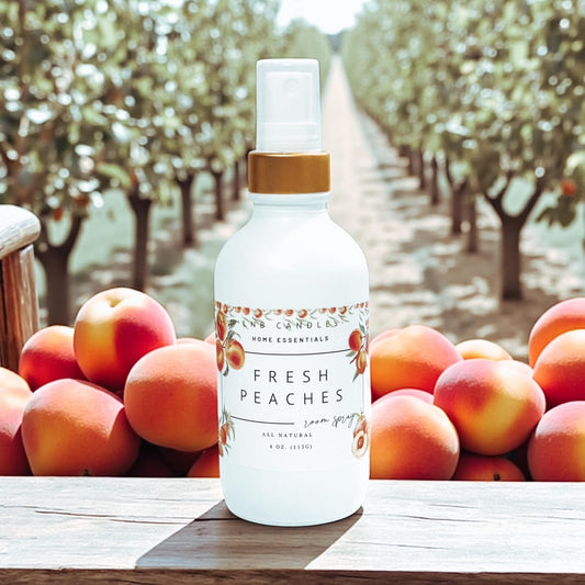 Peach Room Spray – Made in USA, Clean Ingredients, Essential Oils, Long-Lasting Fresh & Fruity Home Fragrance, Pet Friendly Long Lasting Scent