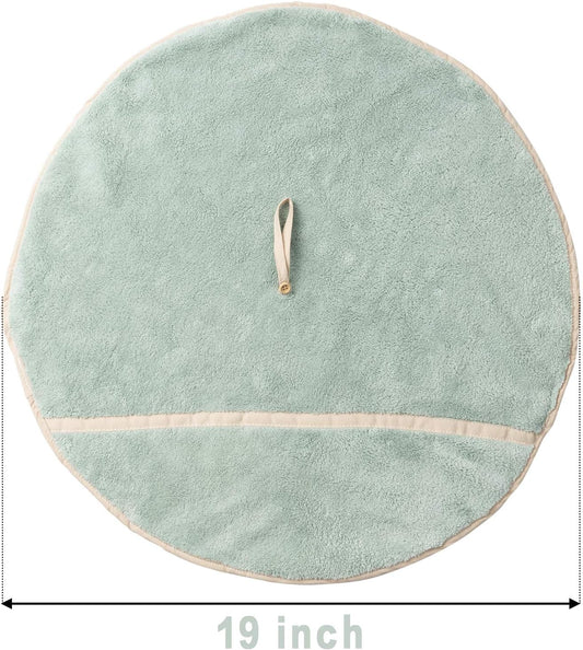 R HORSE 4Pcs Hanging Hand Towels with Loop Absorbent Coral Fleece Bathroom Hand Towels Soft Thick Dish Cloth Dry Towels for Kitchen Bathroom (4 Colors)