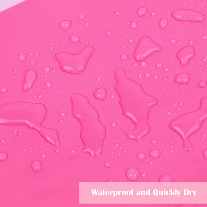 Pink Shower Curtain for Bathroom Cute Wavy Swirl 70S Abstract Retro Vintage Preppy Aesthetic Fabric Waterproof Bathroom Shower Curtains Set with Hooks 72x72 Inch
