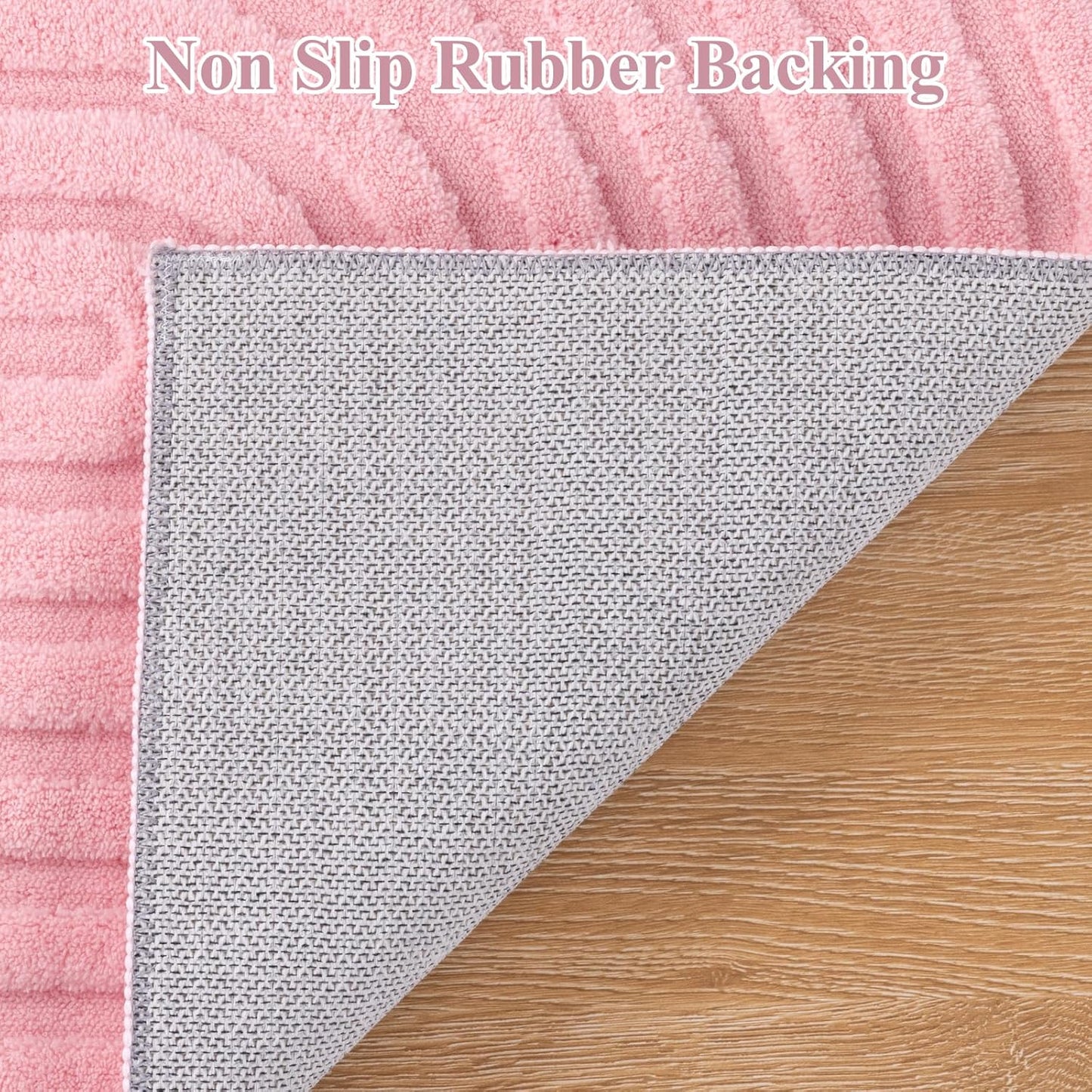 Pauwer Pink Area Rug for Girls Bedroom 3x5 Soft Fluffy Non Slip Machine Washable Rugs Arch Modern Indoor Mat Fuzzy Floor Carpet for Kids Nursery Living Room Dorm Playroom Dining Baby Home Decor