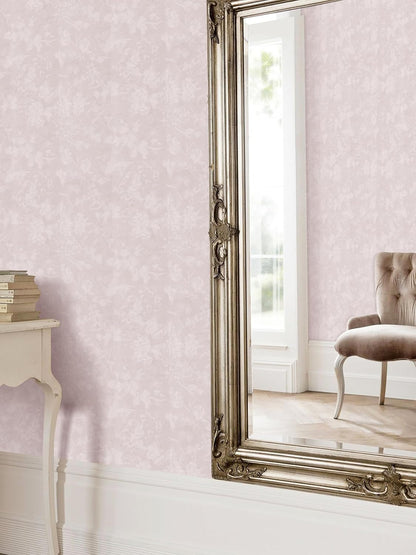 Erfoni 118"x15.7" Pink Wall Paper Embossed Floral Peel and Stick Wallpaper Light Pink Flower Textured Embossed Contact Paper DIY Removable Self Adhesive Wallpaper for Countertop Cabinets Decor