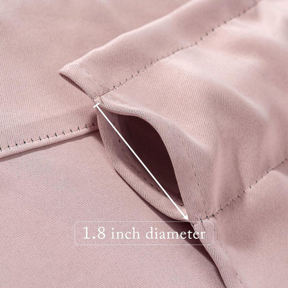 MIULEE Spring Blackout Window Valance for Bedroom Kitchen Bathroom Living Room Darkening Rod Pocket Curtain Valance, Thermal Insulated Window Treatment 1 Panel, 52 x 18 Inches, Light Pink