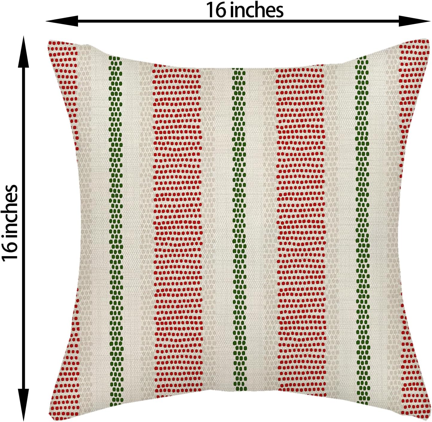 Pink Sage Green Pillow Covers 18x18 Inch 2 Pcs Boho Preppy Polka Dots Striped Decor Throw Pillows Modern Geometric Outdoor Farmhouse Decoration Pillowcase Linen Cushion Cover for Couch Sofa