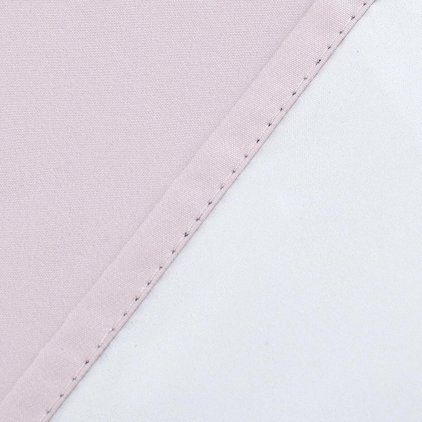 Diamond Home Linens Thermal Insulated 100% Blackout Rod Pocket Top Window Curtain Valance (52" Wide x 18" Long, Light Pink)
