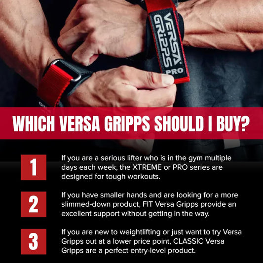 Versa Gripps Classic, Made in USA, Wrist Straps for Weightlifting Alternative, Best Training Accessory