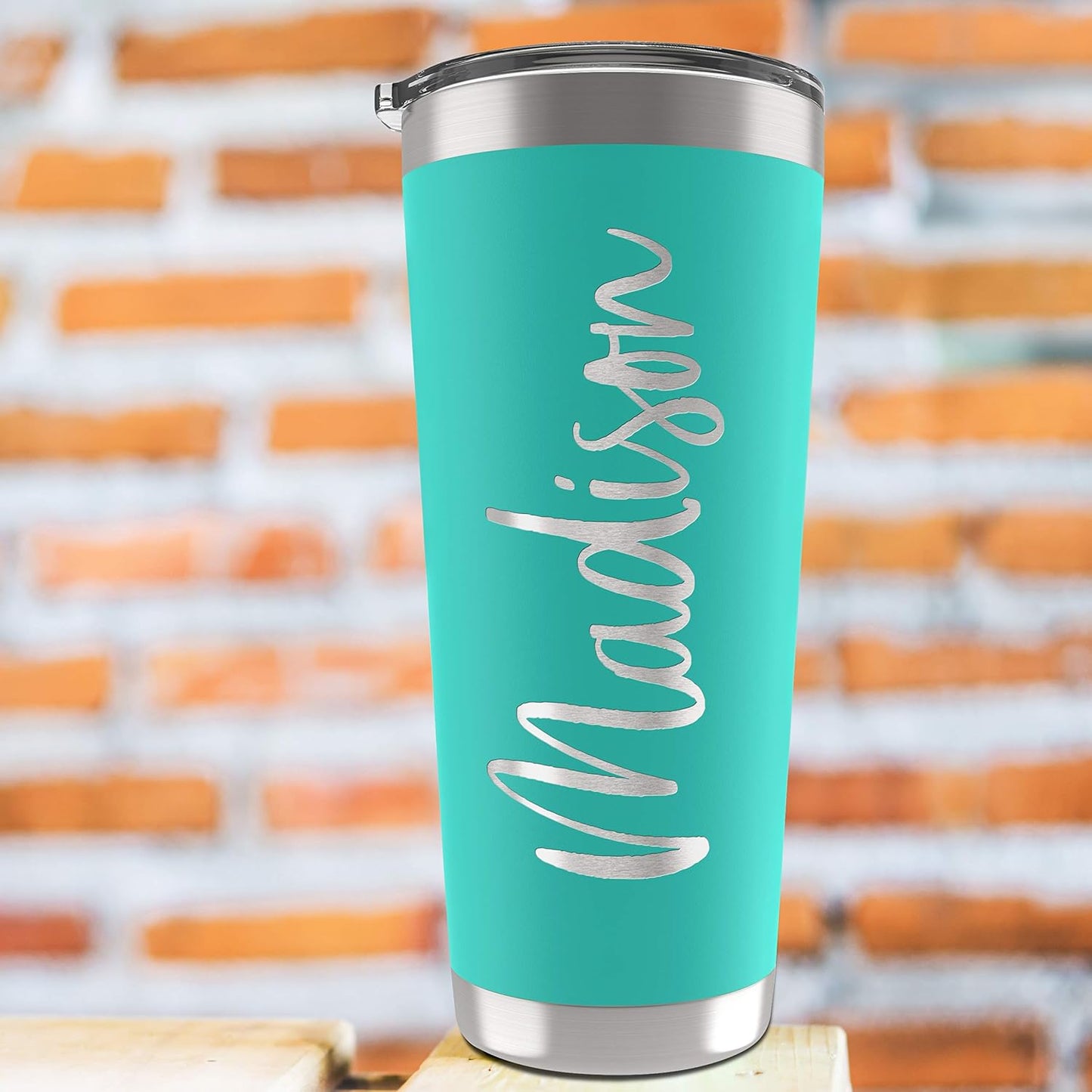Personalized Gifts For Women - 30 Oz. Custom Tumblers w/Lid, Light Pink - Insulated Travel Coffee Mugs - Optional Straw Set, Stainless Steel Double Wall Coffee Tumbler, Personalized Cups