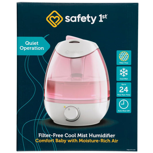 Safety 1st Filter Free Cool Mist Humidifier, Pink, Pink