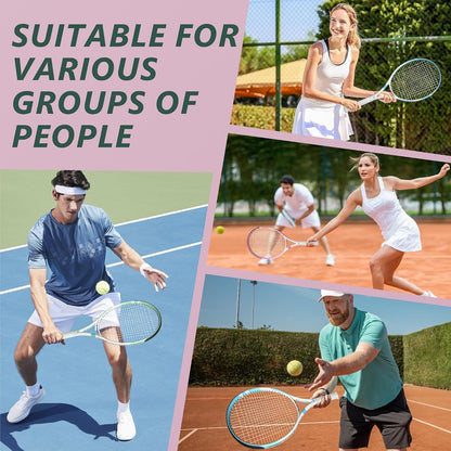OGEENIER 27 Inch Tennis Racket, Strung, Carbon Fiber Recreational Racquet | Full Carbon, Grip 4 1/4", Head-light-balance, 100 SQ. IN., Lightweight at 10.5oz, Arm-friendly, High-elasticity String