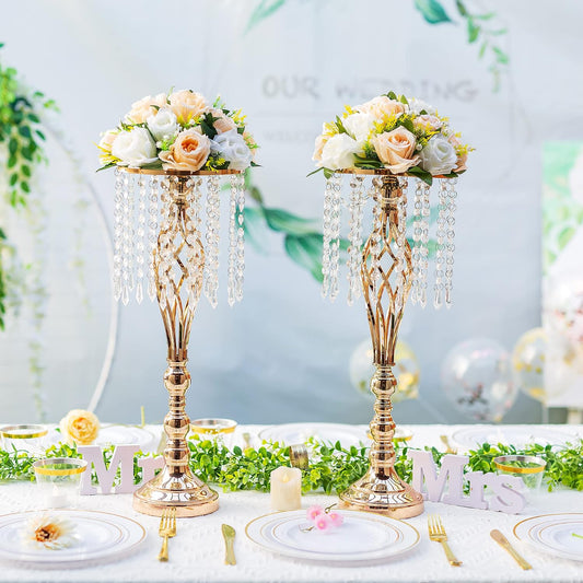 Flower Centerpieces for Wedding Tables: Wedding Table Decorations Peachy Champagne & White Flower Balls Centerpieces for Engagement Cerebration Party Center Pieces 2 Packs
