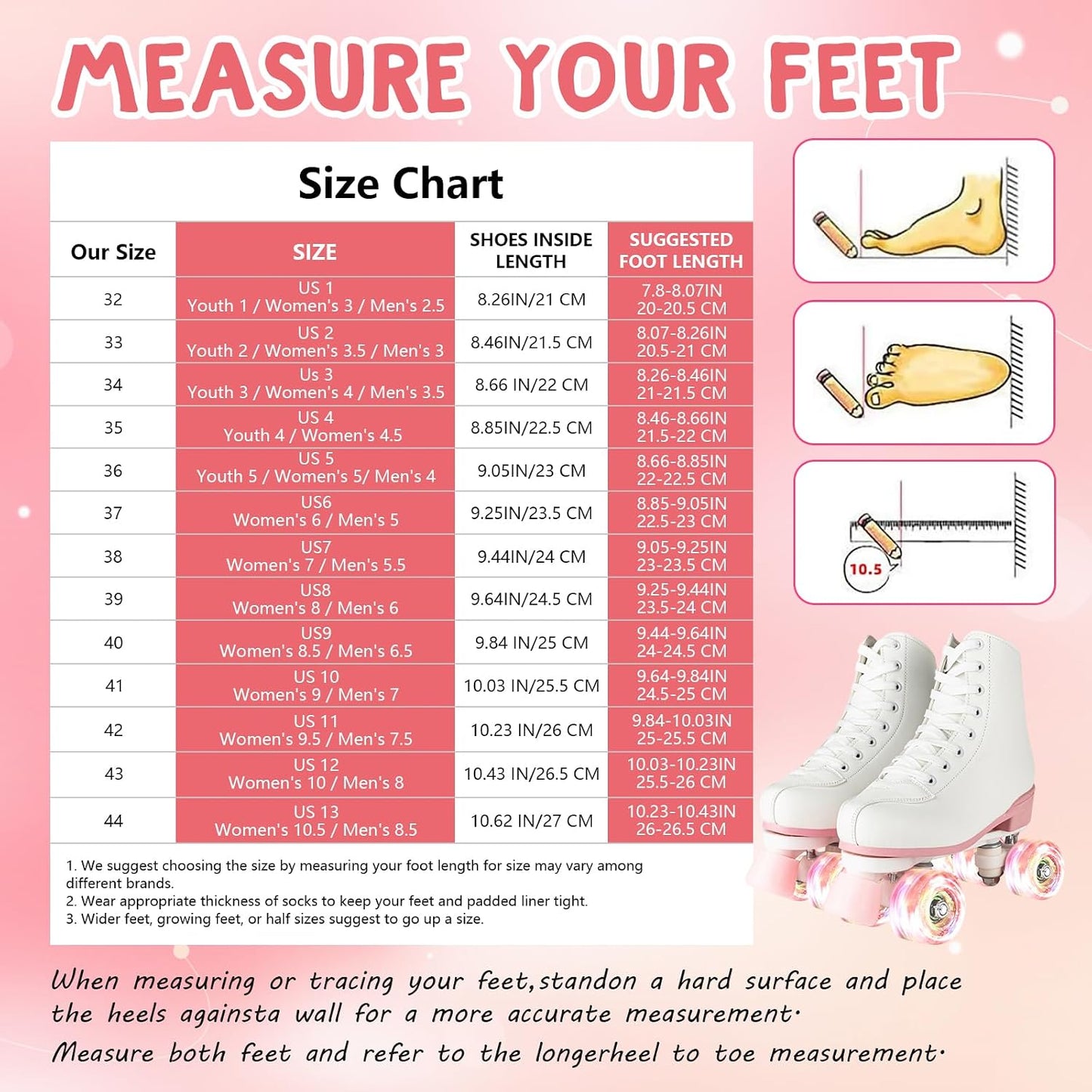 Gets Women's High-Top PU Leather Roller Skates - Four-Wheel Shiny Skates for Girls Unisex