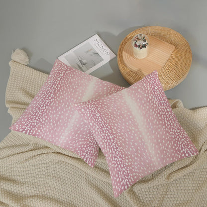 Pink Sage Green Pillow Covers 18x18 Inch 2 Pcs Boho Preppy Polka Dots Striped Decor Throw Pillows Modern Geometric Outdoor Farmhouse Decoration Pillowcase Linen Cushion Cover for Couch Sofa