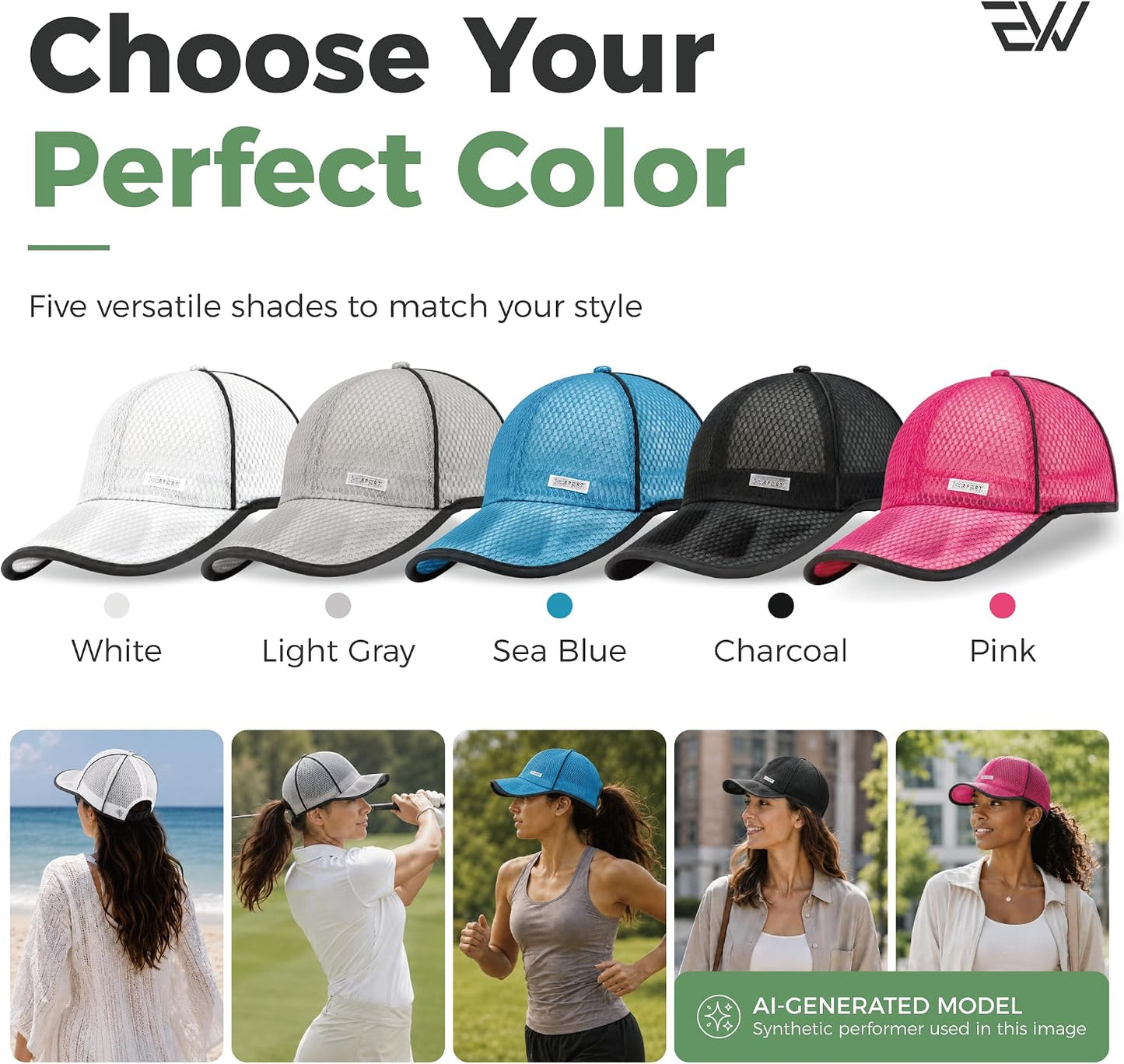 Unisex Breathable Quick Dry Mesh Baseball Cap Running hat