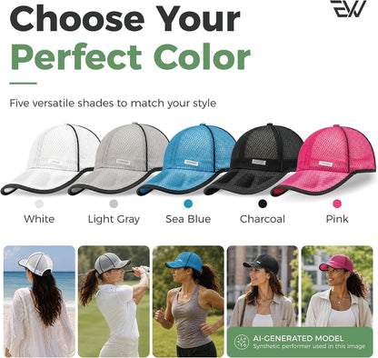 Unisex Breathable Quick Dry Mesh Baseball Cap Running hat