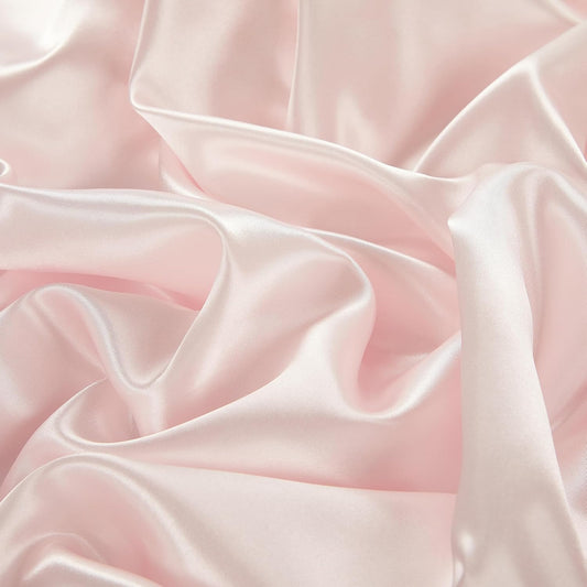 1 Pack 60 Inch Blush Pink Round Tablecloth, Silky Satin Tablecloth Overlay Smooth Fabric Table Cover, Table Decoration for Wedding Party Banquet Events
