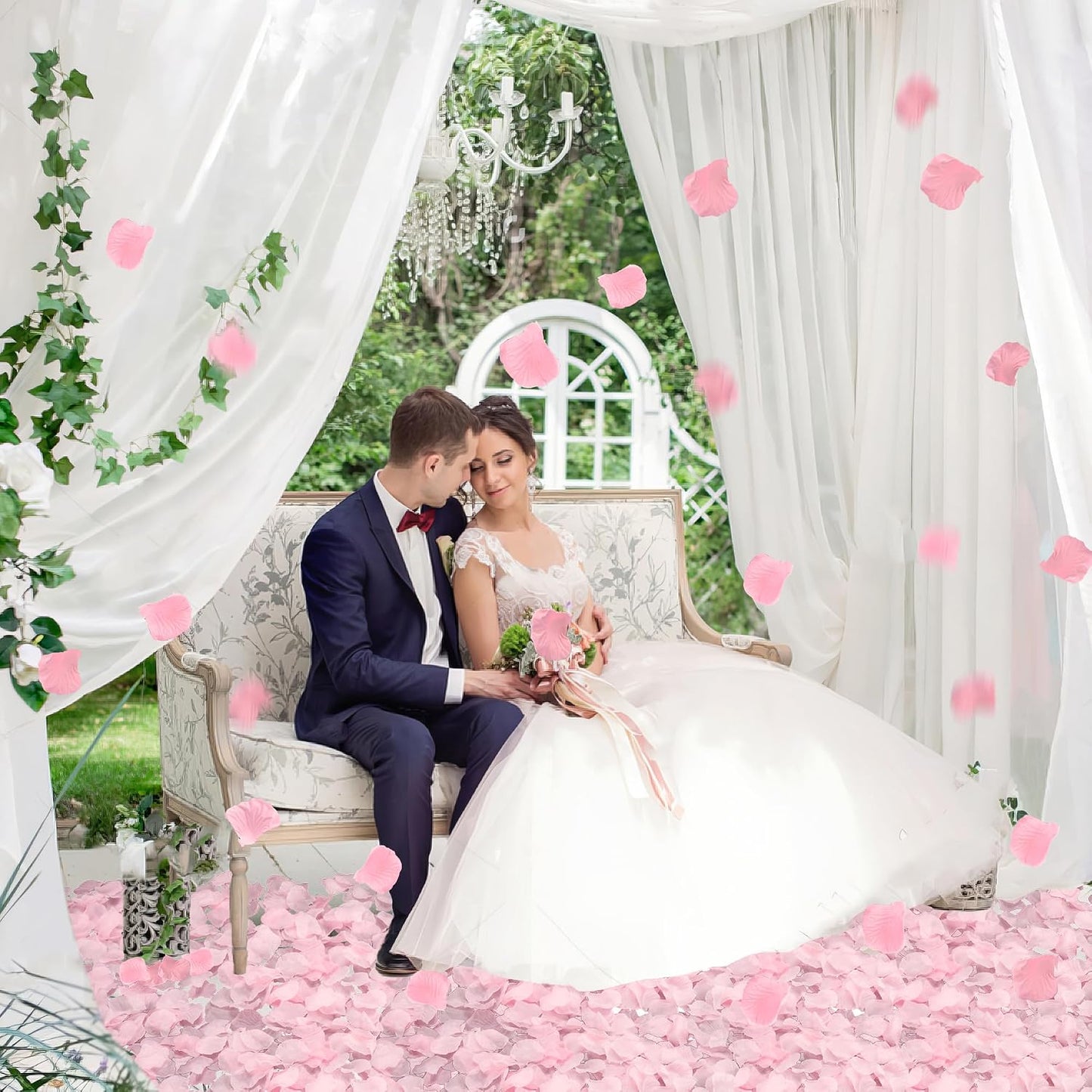 3000 PCS Pink Artificial Silk Rose Petals for Romantic Night, Wedding, Party, Anniversary Flower Decorations