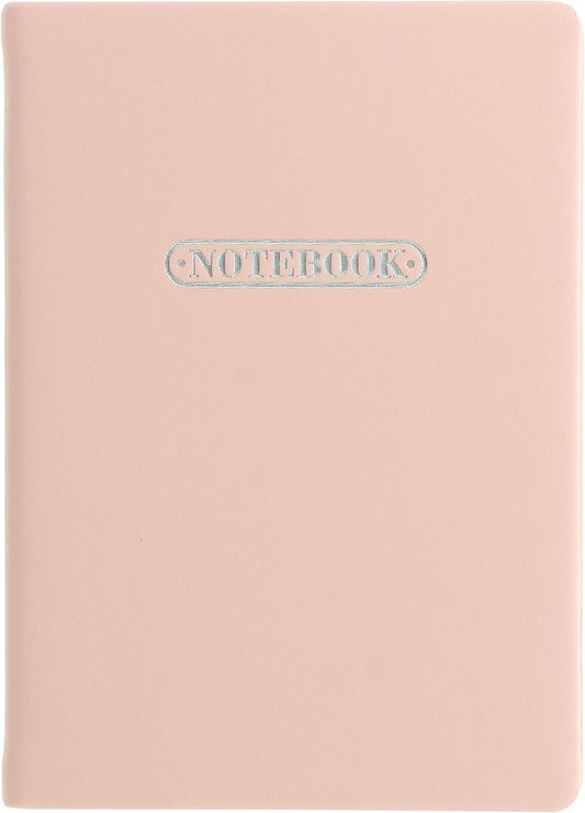 Letts Pastel A6 Notebook, White Paper, 192 Pages, 5.75 x 4.125 x 0.375 Inches, Peach (B090093)
