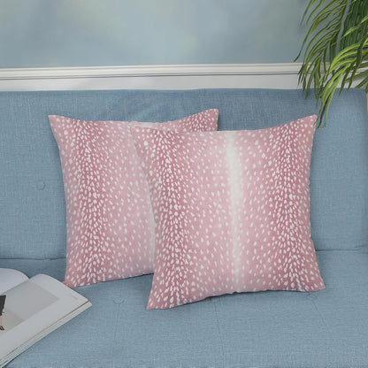 Pink Sage Green Pillow Covers 18x18 Inch 2 Pcs Boho Preppy Polka Dots Striped Decor Throw Pillows Modern Geometric Outdoor Farmhouse Decoration Pillowcase Linen Cushion Cover for Couch Sofa