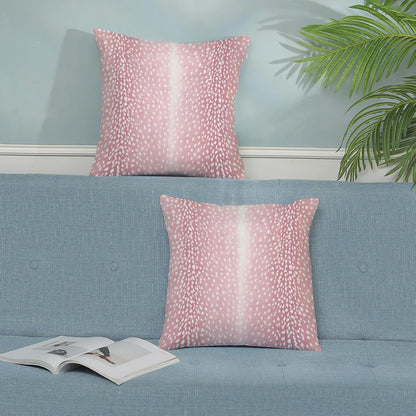 Pink Sage Green Pillow Covers 18x18 Inch 2 Pcs Boho Preppy Polka Dots Striped Decor Throw Pillows Modern Geometric Outdoor Farmhouse Decoration Pillowcase Linen Cushion Cover for Couch Sofa