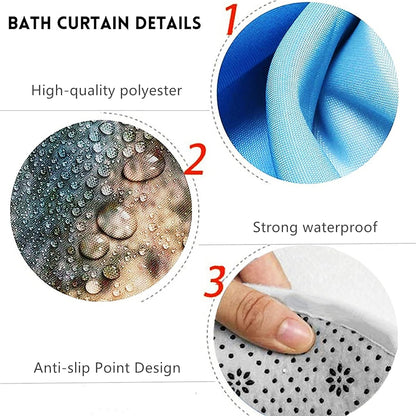 Nkzply 4 Pcs Pink Marble Shower Curtain Set Modern Abstract Bathroom Sets with Shower Curtain and Rugs Gold Fabric Shower Curtains for Bathroom Decor Accessories with Bath Rugs Toilet Lid Cover Hooks