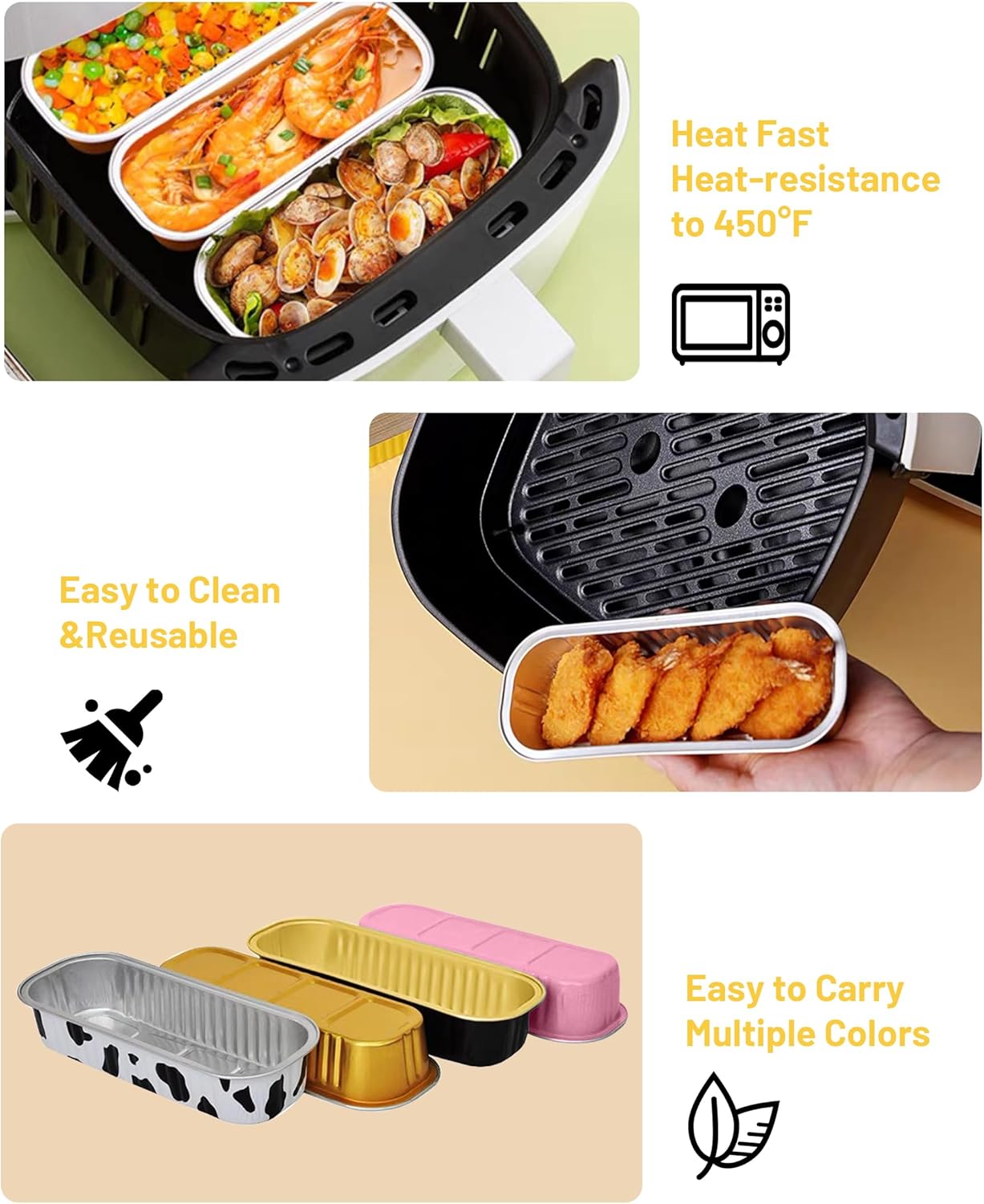 Mini Cake Pans with Lids & Spoons, 6.8oz 50 Pack Aluminum Mini Loaf Pans, Oven Safe Disposable Baking Tins for Brownie Cheesecake Lasagna,Pink