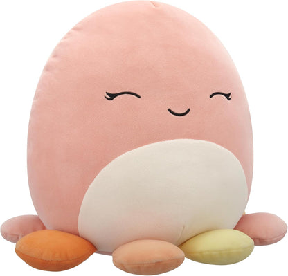 Squishmallows Original 12in Melina The Happy Peach Octopus – Official Jazwares Plush (Medium-Sized)