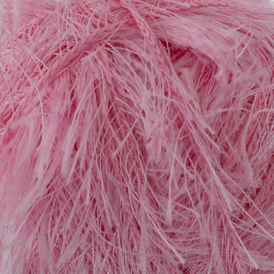 Makromecity Eyelash Yarn – Fuzzy Fun Fur Yarn, 3.53 Oz (100g) 150 yd (140m), Weight 3 Light, Premium Polyester Novelty Feather Yarn for Scarves, Amigurumi, Plush Toys & Craft (Pink, 3 Skeins)