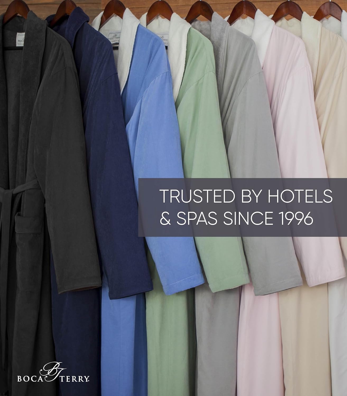 Women's Microfiber Robe by BOCA - Luxury Hotel Bathrobe, Long Spa Robes for Women - Generous Sizing