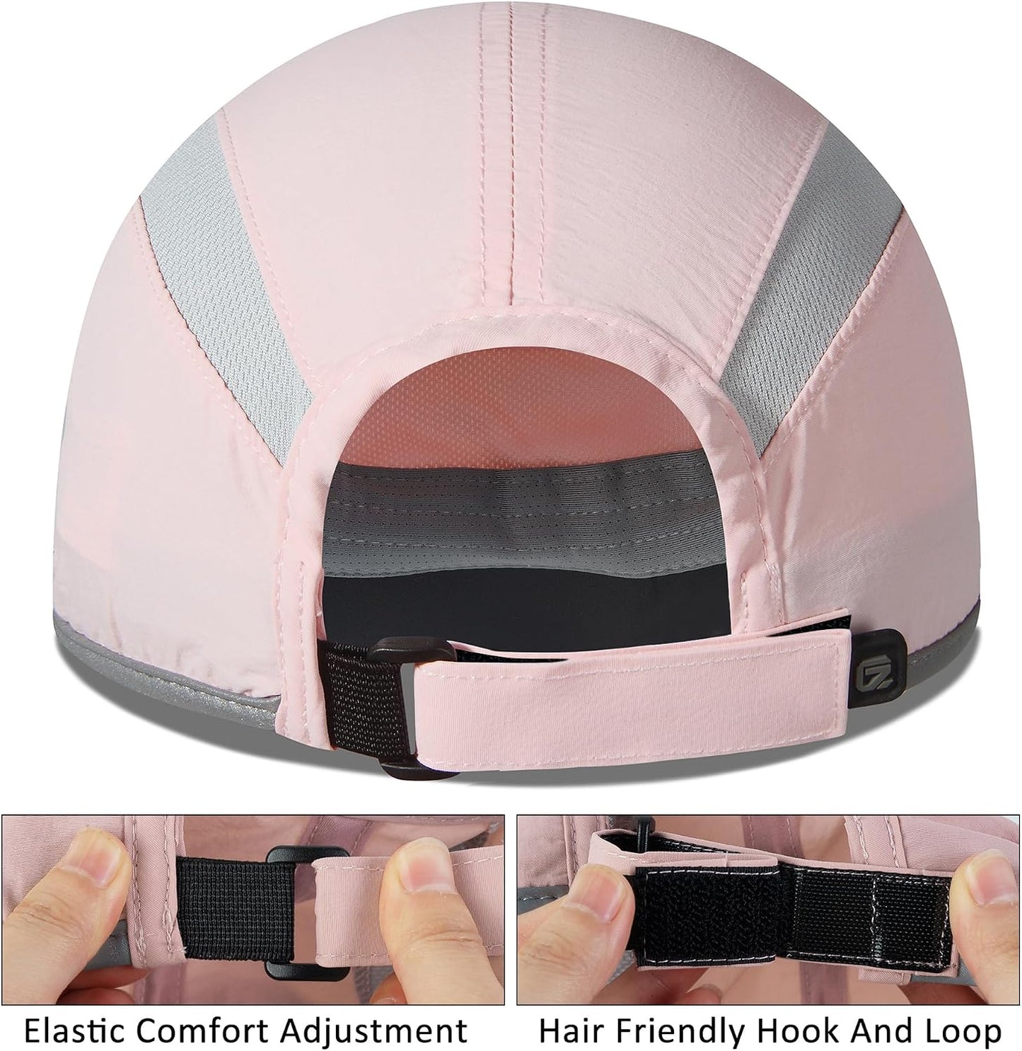 GADIEMKENSD Reflective Folding Outdoor Hat Unstructured Design UPF 50+ Sun Protection Sport Hats for Womens and Mens