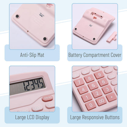 Mr. Pen Pink Large Display Desktop Calculator
