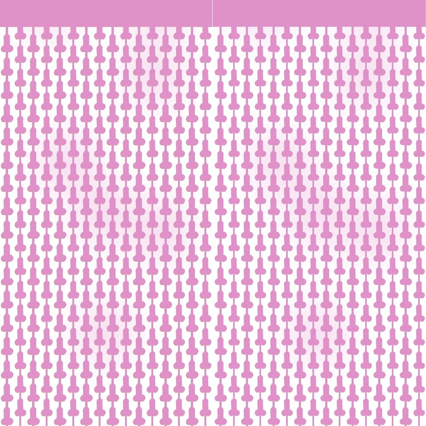 2 Pack Metallic Foil Fringe Curtain 3.3ft x 6.6ft Party Decorations, Shiny Tinsel Backdrop Curtains for Photo Booth, Birthday, Bridal Shower, Celebration Decorations (Pink)