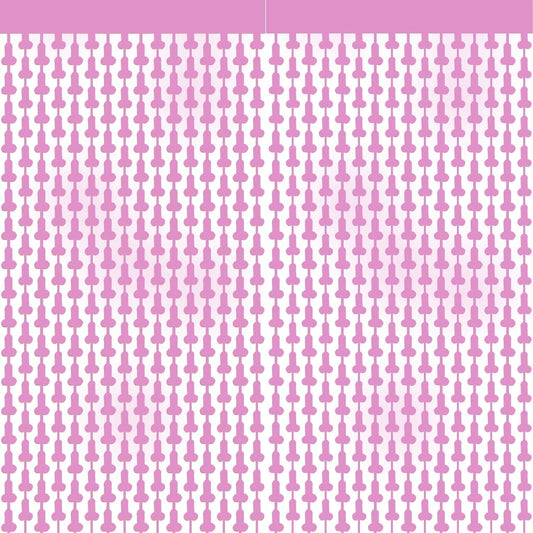 2 Pack Metallic Foil Fringe Curtain 3.3ft x 6.6ft Party Decorations, Shiny Tinsel Backdrop Curtains for Photo Booth, Birthday, Bridal Shower, Celebration Decorations (Pink)