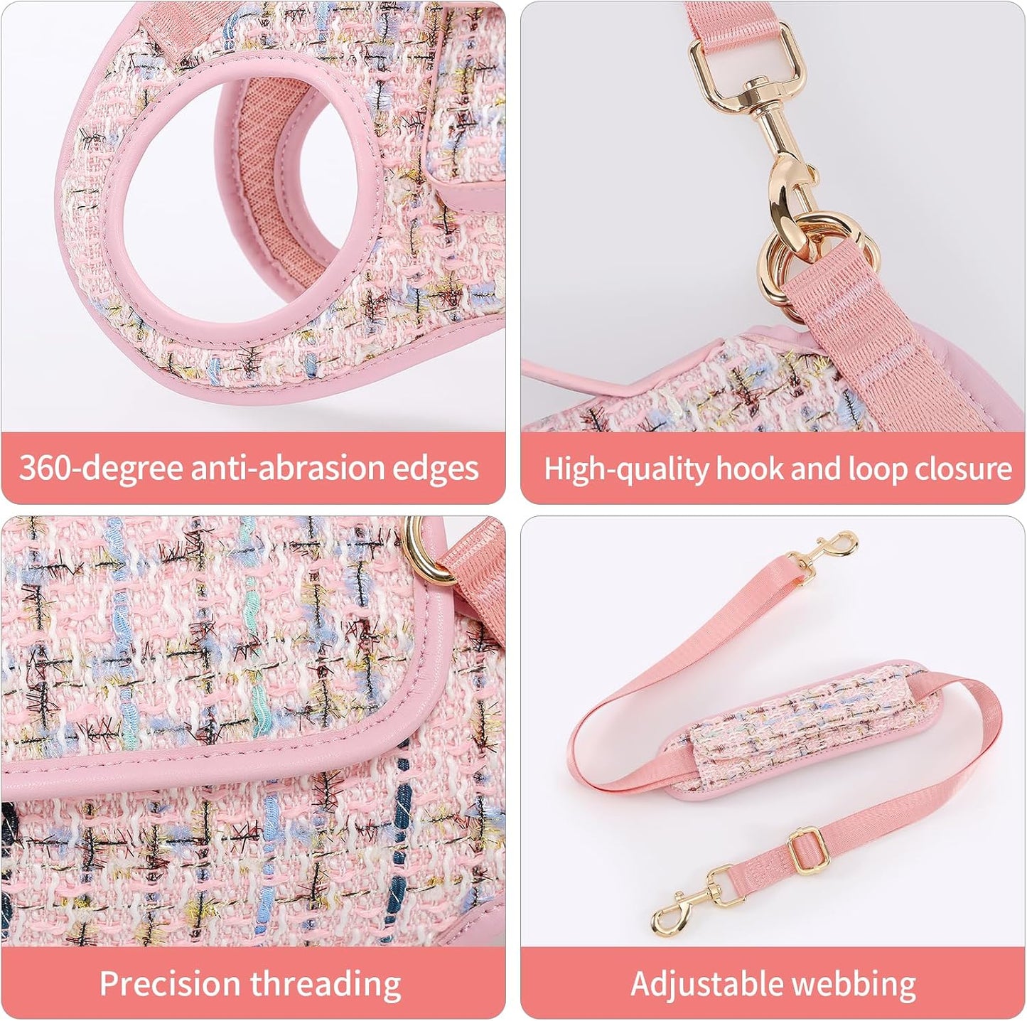 Wakytu Dog Lift Harness Dog Carrier Sling for Small Dogs & Cats,M | stylish puppy sling carrier with handle & pocket,adjustable leash,walking & travel