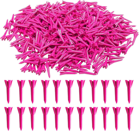 Golf Tees 5 Prong Design Plastic Short Golf Tees 1 1/2 Inch Bulk for Women Men Ladies Clubs Golf Balls 50/100 Count White Blue