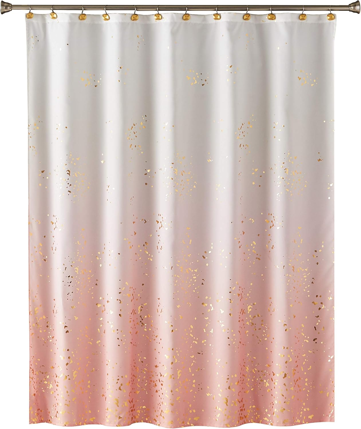 SKL Home by Saturday Knight Ltd. Splatter Fabric Shower Curtain, Pink