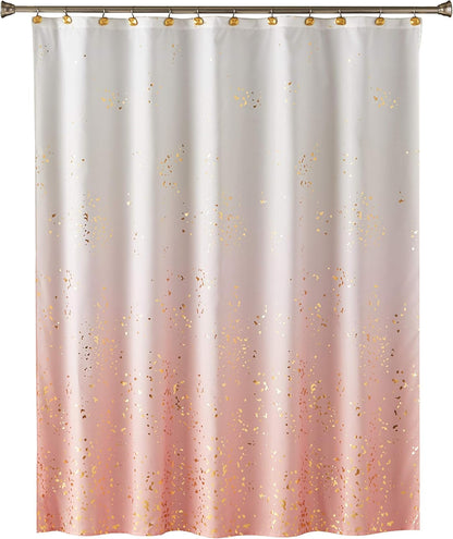 SKL Home by Saturday Knight Ltd. Splatter Fabric Shower Curtain, Pink