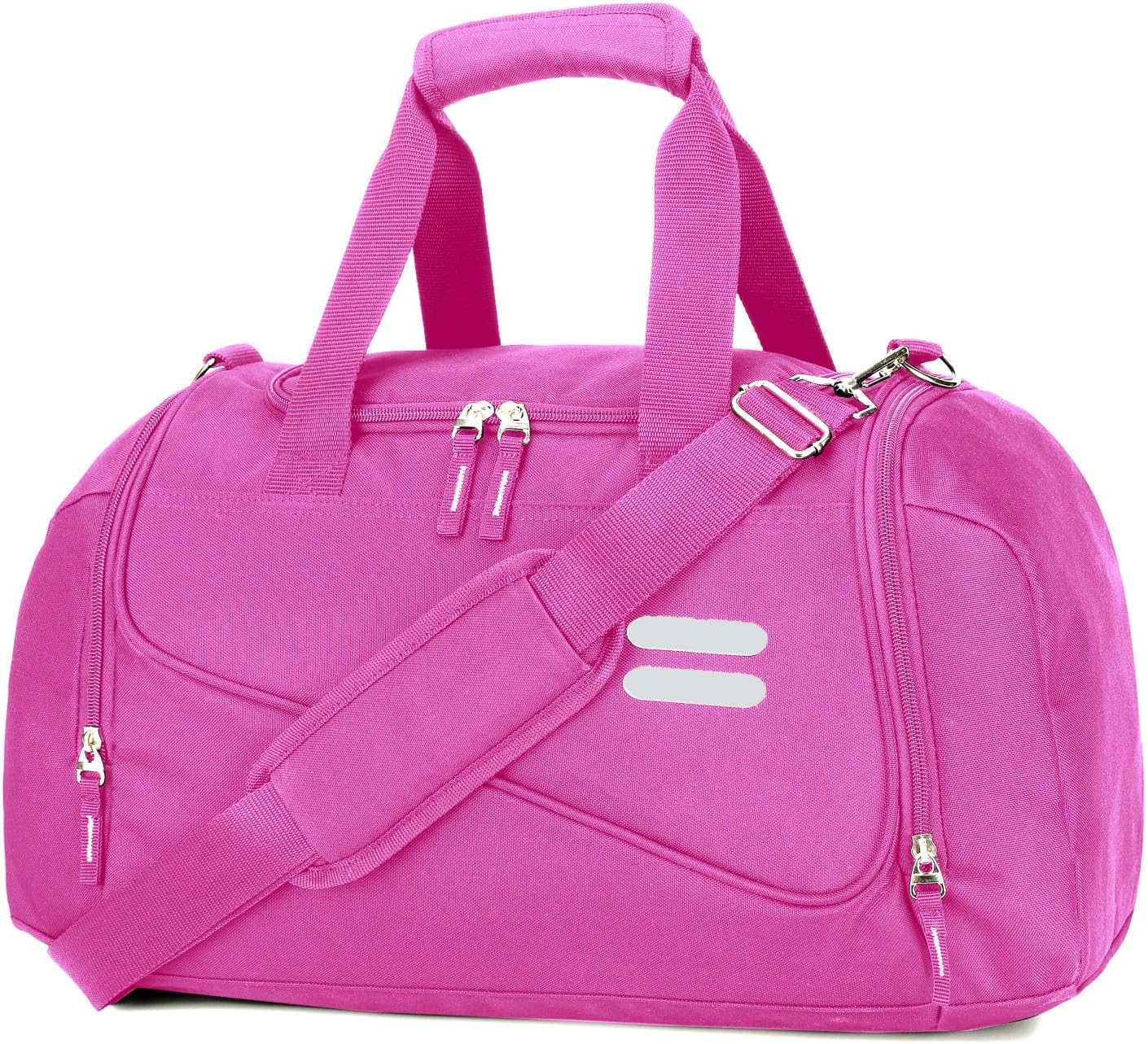 Gym Bag for Men & Women - 30L Duffel Bag with Shoe Compartment, Weekender Water Resistant Duffle Bag for Travel, Sports, Fitness & Workouts, RosePink