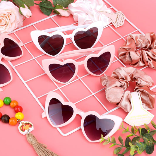 12 Pairs Bachelorette Party Sunglasses Heart Shaped Sunglasses Party Decorations Bridesmaid Proposal Gifts Women