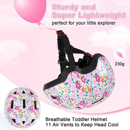 Toddler Helmet, Baby Infant Kids Bike Helmet for Kids Age 1-3/2-4/3-5/5-8 Adjustable Toddler Bike Helmets for Boys Girls for Scooter Skateboard Cycling