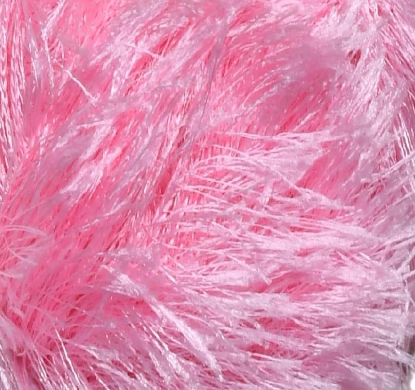 Eyelash Fun Fur Yarn Premium 100% Polyester 164 Yds (150 Mt), 3.53 Oz (100 Gr) Colorful Crochet Yarn Dıy Hand Knitting. (Pink, 3 Skein)