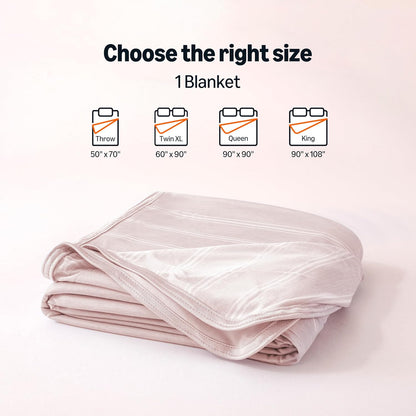 Amazon Basics Striped Cooling Blanket for Hot Sleepers, Reversible Lightweight Thin Throw Blanket for Bed, Couch and Sofa, Throw (50" x 70"), Pink Striped