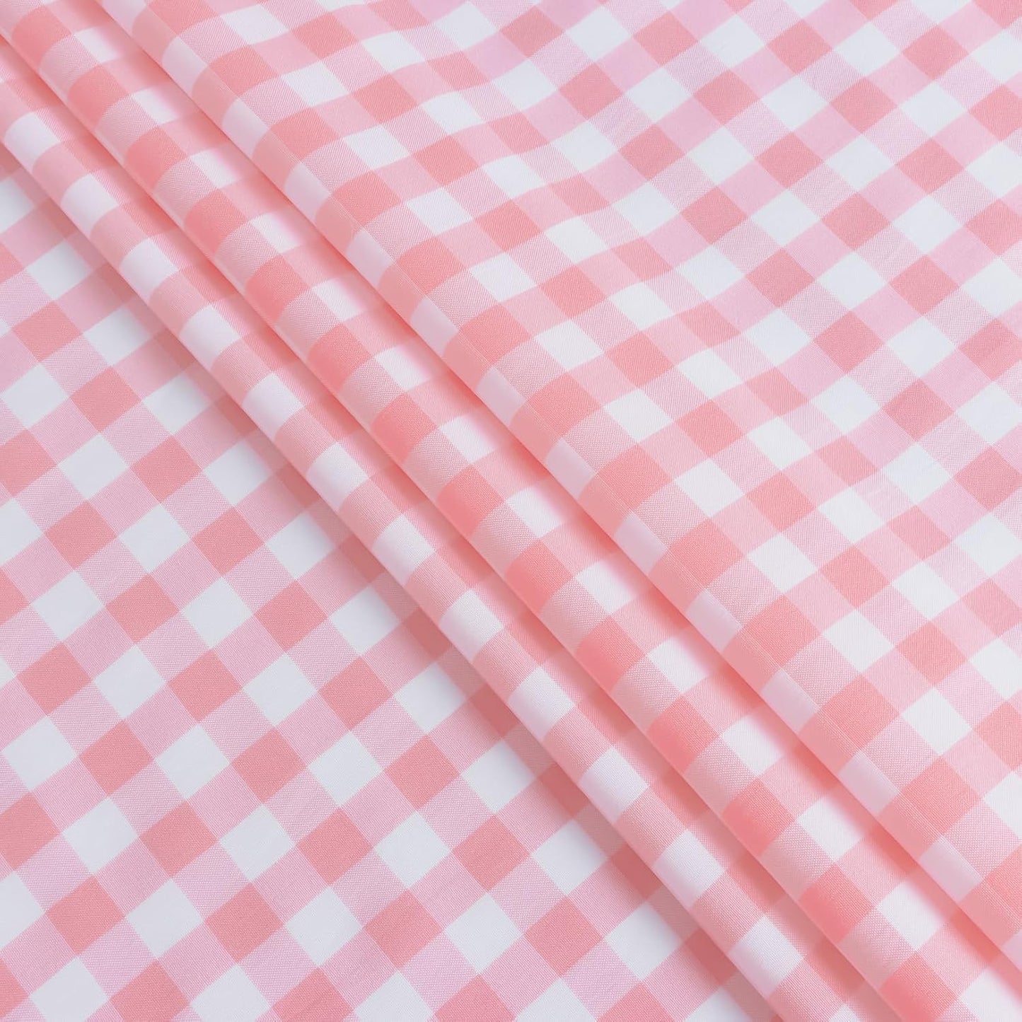DUOBAO Pink Tablecloth Square 54x54 Checkered Table Cloth Buffalo Plaid Checked Tablecloth Fabric 54-Inch Outdoor Pink and White Picnic Gingham Tablecloths for Kitchen BBQs Birthday and Parties