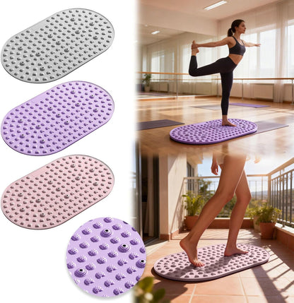 Shower Mat, Round Non Slip Bath Mat with Suction Cups and Drain Holes, Silicone Bathtub Mats for Bathroom Bathtub Swimming Pool (Pink)