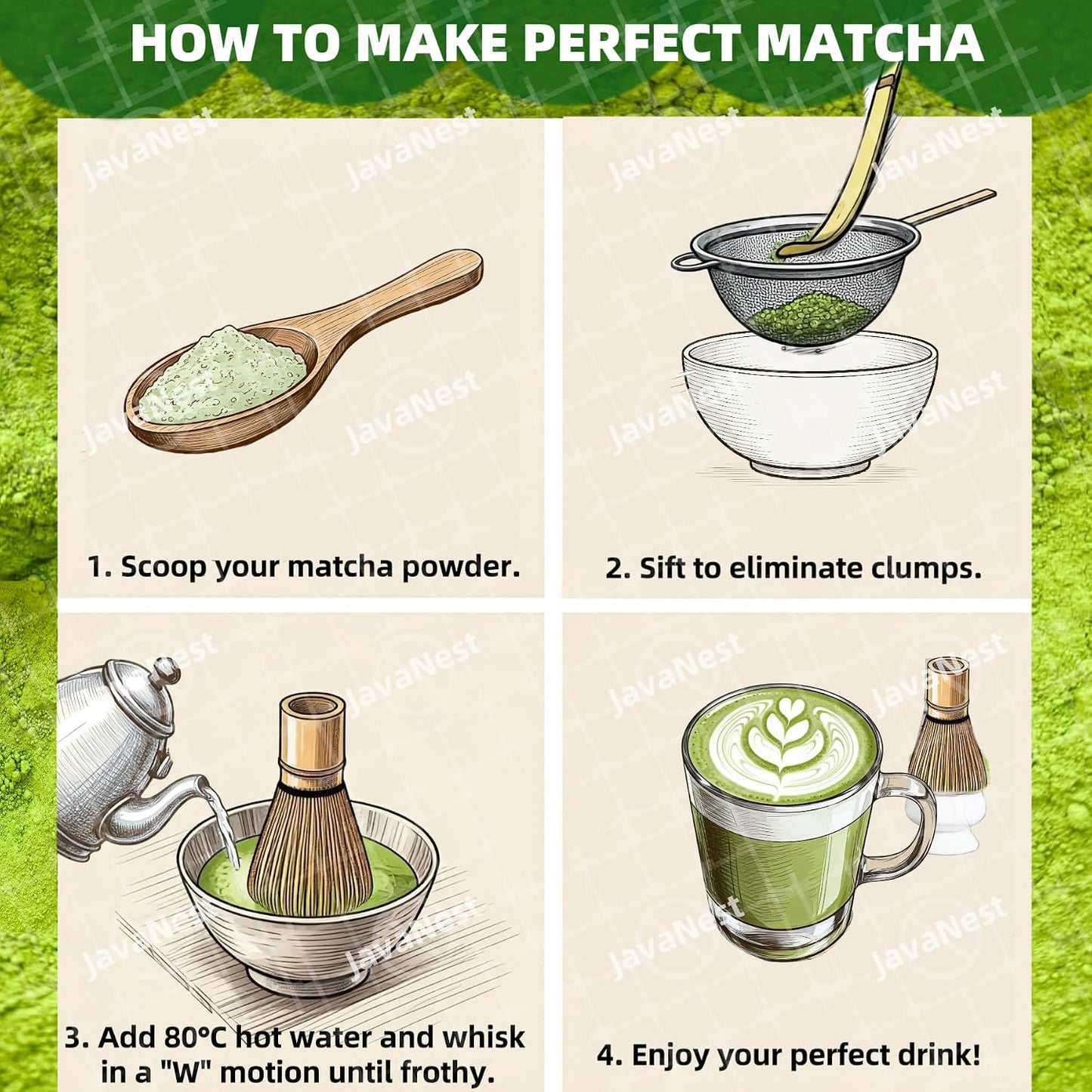 Matcha Whisk Set, 6-Piece Matcha Making Kit, Macha Tea Set, (Chasen Holder), Ceramic Whisk Holder, Matcha Starter Sifter, Bamboo Scoop, Spoon Japanese Tea Tools For Ceremony Gift (Pink)