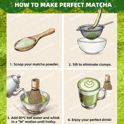 Matcha Whisk Set, 6-Piece Matcha Making Kit, Macha Tea Set, (Chasen Holder), Ceramic Whisk Holder, Matcha Starter Sifter, Bamboo Scoop, Spoon Japanese Tea Tools For Ceremony Gift (Pink)